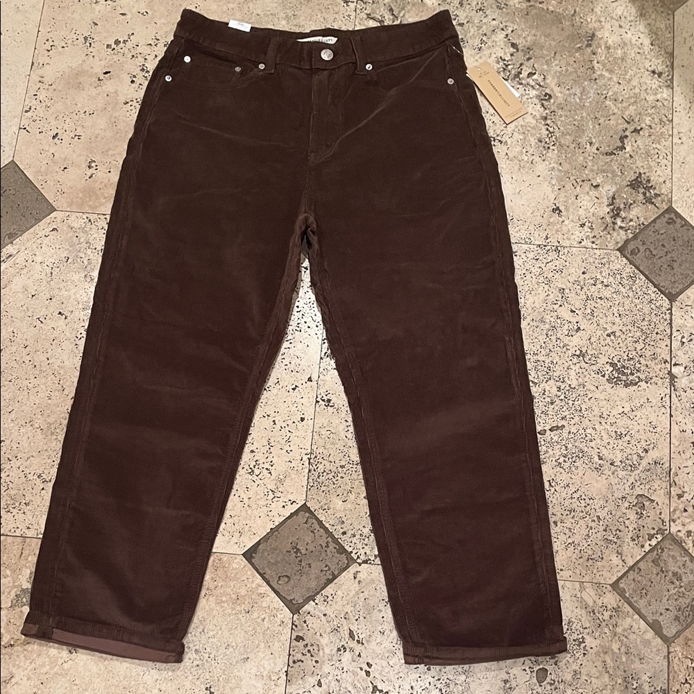 Current/Elliott Brown Straight Leg Jeans